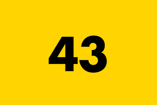 Number forty-three.