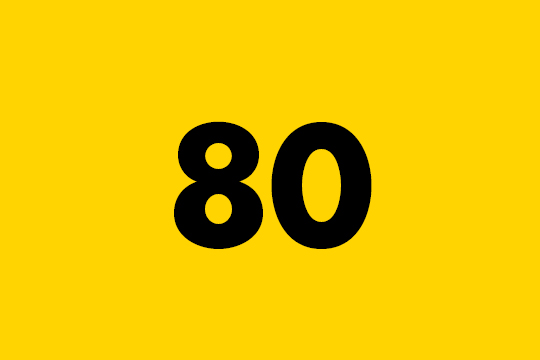 Number eighty.