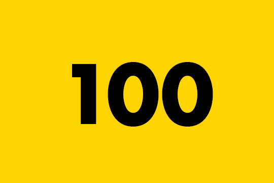 Number one hundred.