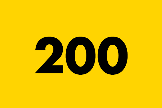 Number two hundred.