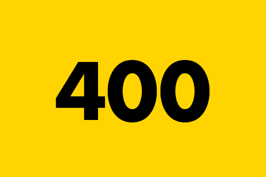 Number four hundred.
