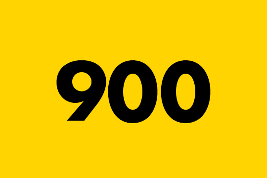 Number nine hundred.